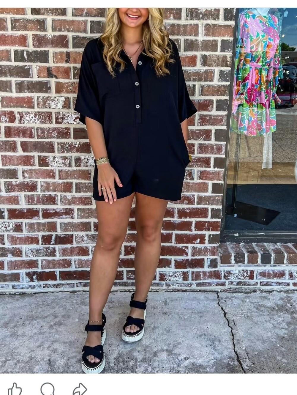 Womens Black Romper